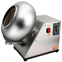Machine à enrober automatique BANMO en acier inoxydable pour chocolat, noix et bonbons, équipement de polissage avec moteur à couple élevé, certifiée CE