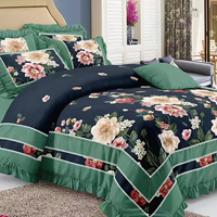 Vente flash - Ensemble de housse de couette de luxe 6 pièces, taille king, ensemble de literie en coton, ensemble de draps en microfibre, housse de couette