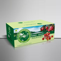 Design personnalisé Boîte D'emballage De Fruits De Raisin Ondulé Papier Pliable Fruits Frais Boîte Carton