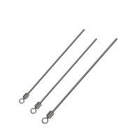 NOUVEAU 4 #5 #6 # Fil d'acier dur Long Pole Fishing Swivels Ball Bearing Swivel Solid Rings Rolling Swivel Carp Fishing Accessories