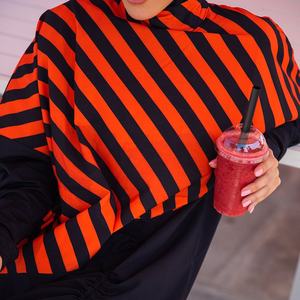 Foulard islamique intégral Version ample avec cordon <span class=keywords><strong>de</strong></span> serrage imprimé rayé <span class=keywords><strong>Maillot</strong></span> <span class=keywords><strong>de</strong></span> <span class=keywords><strong>bain</strong></span> <span class=keywords><strong>musulman</strong></span> simple <span class=keywords><strong>Maillot</strong></span> <span class=keywords><strong>de</strong></span> <span class=keywords><strong>bain</strong></span> pour femme - Product Image 2