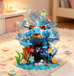 [DST] Statue LED Diorama Édition Personnalisée 3 Designs Vortex de Feu, Récif Aquatique, <span class=keywords><strong>Tour</strong></span> de Roche Scellée - Product Image 1
