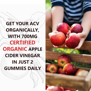 OEM 공장 애플 사이다 식초 구미 캔디 체중 조절 프라이빗 라벨 무설탕 ACV 구미 - Product Image 5