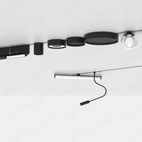 Modernes ultra flaches 24-V-Mini-LED-Magnetschienenlichtsystem Oberflächen montierte Decken leuchte mit Magnet technologie