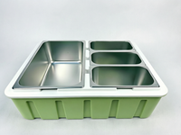 RL-70L-1+3 70L Lebensmittelechter PP Isolierter Transportbehälter, Nicht-Poröse Spritzgegossene Thermobox für Krankenhaus- und Schul-Lebensmitteltransport