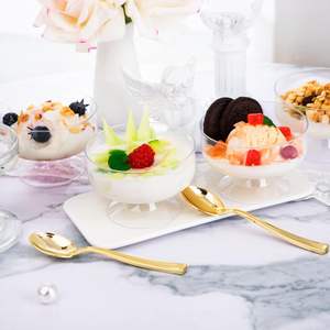 Gobelets en plastique jetables avec couvercles Emballage de tasse à café personnalisée pour thé à bulles Yaourt carré en plastique Pudding Fruit Cums pp - Product Image 3