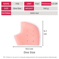 Meilleures ventes : Coussinets de talon en gel doux et confortables, inserts pour fasciite plantaire, certifiés BSCI, unisexe, apaisants, absorption des chocs, taille unique