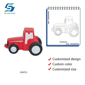 Großhandel <span class=keywords><strong>Custom</strong></span> PU Schaum Traktor Stress Ball Zappeln Spielzeug Auto Squeeze Relief Anti stress Logo Gedruckt Promo Geschenk - Product Image 2