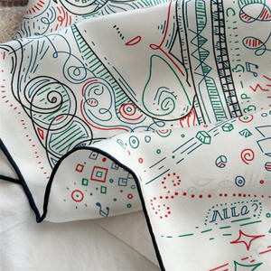 Bufanda cuadrada grande <span class=keywords><strong>de</strong></span> sarga <span class=keywords><strong>de</strong></span> seda 100% <span class=keywords><strong>de</strong></span> gama alta elegante bufanda fina <span class=keywords><strong>de</strong></span> lujo ligera/chal para mujer bufanda para la cabeza para mujer <span class=keywords><strong>verano</strong></span> - Product Image 3