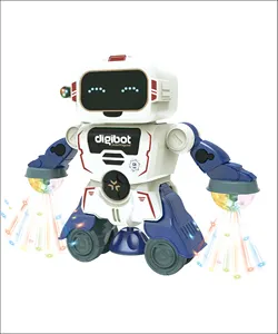 360 Rotating Smart Space Dance Robot Electronic De Juguetes Walking Toys Robot With Music Light For Kids Robot