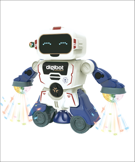 360 Rotating Smart Space Dance Robot Electronic De Juguetes Walking Toys Robot With Music Light for Kids Robot