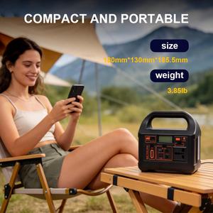 Système de stockage d'énergie professionnel <span class=keywords><strong>rechargeable</strong></span> LiFePO4 200W-2000W, station d'alimentation solaire et automobile, onduleur à onde sinusoïdale modifiée - Product Image 5