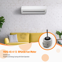 Motor de Ventilador Eléctrico Industrial para Interiores YKFG-45-4-13, AC220-240V 60Hz RPG45B 0.4A 1340RPM 45W CCW BCL 4 Polos, Metálico, para Hogar/Comercial
