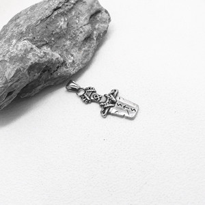 yunnique Trendy <b>Titanium</b> Steel Sword Necklace Unisex Party Jewelry Sweater <b>Chain</b> - Product Image 4