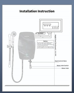AC 380V Calefacción inteligente portátil <span class=keywords><strong>Calentador</strong></span> de agua eléctrico instantáneo Pantalla LED Baño Géiser <span class=keywords><strong>Calentador</strong></span> de agua sin tanque - Product Image 4