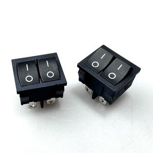 4Pin 2 giai đoạn đôi dao đôi ném thuyền chuyển đổi kcd5 đồng chân chống cháy 6a250v nút kép tự khóa chuyển đổi - Product Image 1