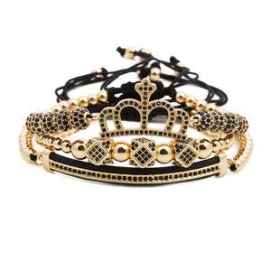 MIENTER-pulsera de madera de cristal con diamantes de imitación, brazalete cruzado con letras, amatista, Tigre, corazón, color negro, <span class=keywords><strong>2022</strong></span> - Product Image 3
