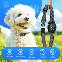 Neues Design Wiederaufladbares MINI LED-Bildschirm Antibell-Halsband mit Signalton und Vibration, Sicher und Harmlos, Anti-Bell-Halsband für Kleine Hunde