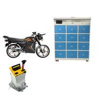 ESINO - Gabinete de Intercambio de Baterías Aislado para Exteriores con 10 Ranuras, Resistente al Frío y Calor Extremos, Estación de Intercambio de Baterías de Litio Inteligente para Bicicletas Eléctricas