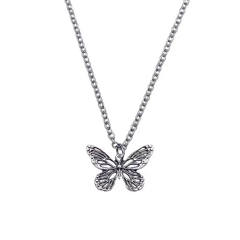 New Butterfly Necklace Women's Clavicle Chain Neck Pendant Necklace Fashion Jewelry for Women Wholesale