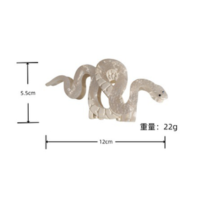 Pinces à cheveux originales en forme de serpent, pinces à cheveux personnalisées en forme de requin en acétate, accessoires capillaires uniques - Product Image 3