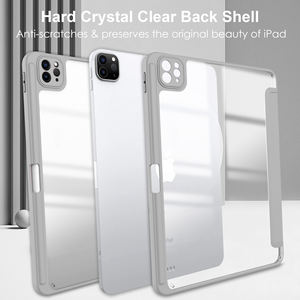 Étui créatif JUNCHI 2026 pour <span class=keywords><strong>iPad</strong></span> 11 pouces, dos en acrylique transparent, support magnétique pour <span class=keywords><strong>stylet</strong></span>, réveil automatique - Product Image 6