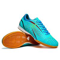 Chaussures de football légères à lacets pour entraînement en salle à cinq, semelle plate