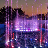 Fontaine musicale et dansante extérieure programmable DEWY, en acier inoxydable, garantie 5 ans, 110-230V, pour parc municipal