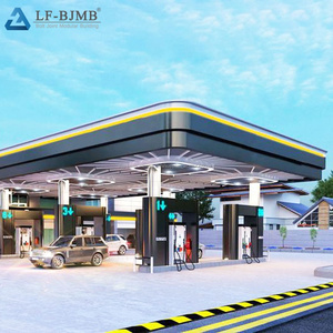 China de fábrica dirigida vender marco de acero de gasolina estación techo Canopy - Product Image 6