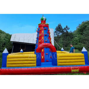 Approvisionnement d'usine PVC gonflable grimpeur mur défi sport jeu escalade colline toboggan avec Kits de réparation accessoire - Product Image 1