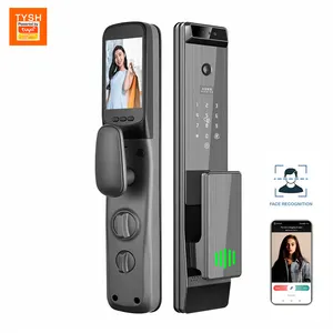 Hot Selling TUYA APP Digital Tuya Smart Door Lock Face Recognition Lock With Camera Fingerprint Key Password Card Smart Lock