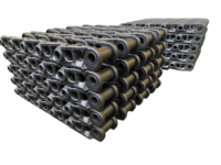 Ensemble de chaînes de chenilles pour finisseur d'asphalte ABG7820, groupe de maillons de chenilles lubrifiés pour machine à finir l'asphalte W1900, garantie 1 an