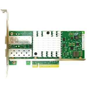 พอร์ตคู่ Intel 82599ES X520-DA2 LC 10G การ์ดเครือข่ายออปติคอล PCI อินเตอร์เฟซที่ผ่านการรับรอง ROHS สต็อกเซิร์ฟเวอร์ไร้สาย - Product Image 1