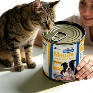 Eco-friendly <b>Cat</b> Pet Snacks Mousse 400G Wholesale Tuna Beef Chicken Various Flavors Dog Meat <b>Soup</b> Canned Dog Food - Product Image 1