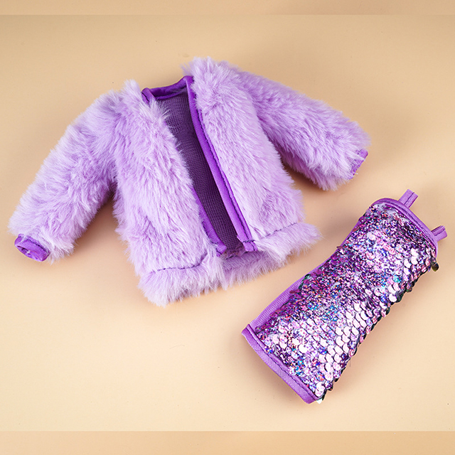 Violet Coat + Skirt (2-Piece Set)