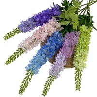 Ensemble de fleurs décoratives de luxe léger pour mariage et maison, motif Lys Queue de Renard à tige haute, avec technique de mise en forme par os