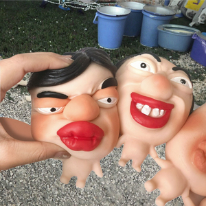 Hot Selling Tiktok Big Head Full Lips Masked Person Kids' Stress Relief <b>Squishy</b> Toy TPR Silicone Pimple Squeezing Squeeze Toys - Product Image 3