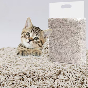 Großhandel Biologisch abbaubare spülbare Kitty Wurf Sand Super Wasser aufnahme Tofu Katzenstreu Pflanze Lebensmittel qualität für Katzen toiletten - Product Image 1