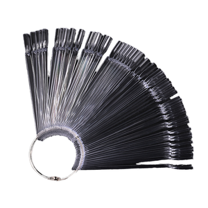 Présentoir à ongles en acrylique transparent, forme amande et carrée, pour pose d'ongles à presser, marque privée, pour salon de manucure, support de présentation d'art ongulaire et outil de pratique - Product Image 2