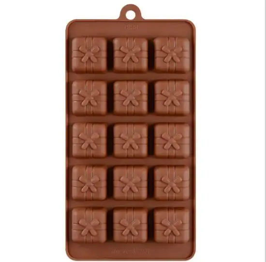 टी 209 15 गुहा उपहार बॉक्स सिलिकॉन चॉकलेट मोल्ड सिलिकॉन केक मोल्ड