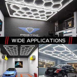 Lumière de plafond hexagonale pour <span class=keywords><strong>garage</strong></span> ETOP 14 Grid, 6500K, cadre rectangulaire, lumière LED pour <span class=keywords><strong>garage</strong></span>, <span class=keywords><strong>atelier</strong></span> de détail automobile - Product Image 2