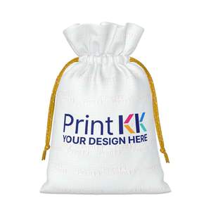 Sacs-cadeaux à cordon pour fêtes de Noël avec image personnalisée - Product Image 6