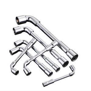 ประแจซ็อกเก็ตรูปตัว L ขนาด 6-24 มม. ประแจปลอกแบบเจาะรู ใช้ซ่อมรถยนต์ - Product Image 3