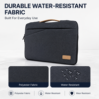 Housse pour ordinateur portable, fine, légère, avec poche pour poignée, pour ordinateur portable de 13,6 à 15,6 pouces, pour les voyages d'affaires et le bureau