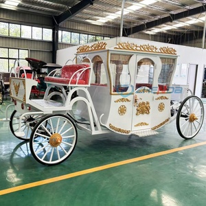 European Style Wedding Horse Wagon Sightseeing Cart Electric Horseless Carriage for Used for Wedding Theme Activities - Product Image 6