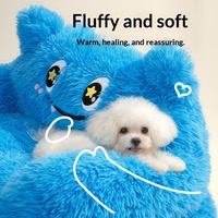Winterwarmes Hundebett für Kleine/Mittlere Hunde & Bichon Frises Abnehmbarer Waschbarer Bezug Haustier-Sofa Hundehütte für den Innenbereich