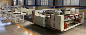 Caja de cartón corrugado Máquina encoladora de carpetas de dos piezas para plegado semiautomático - Product Image 4