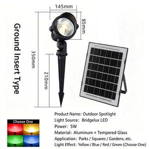 <span class=keywords><strong>Projecteur</strong></span> <span class=keywords><strong>solaire</strong></span> LED étanche IP65 pour extérieur, idéal pour parcs, patios, pelouses, jardins, allées et éclairage domestique - Product Image 4