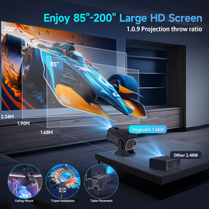Mini Proyector Inteligente Magcubic HY320, Compatible con 4K y 8K, 300ANSI Lúmenes, Portátil para Exteriores e Interiores, Corrección Trapezoidal Automática, Sistema Android 14 - Product Image 5