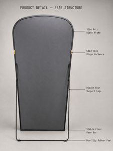 Miroir pleine longueur EZI à cadre fin en alliage <span class=keywords><strong>d</strong></span>'aluminium, <span class=keywords><strong>verre</strong></span> HD, idéal pour chambre, magasin de vêtements, hôtel – Vente directe usine - Product Image 6